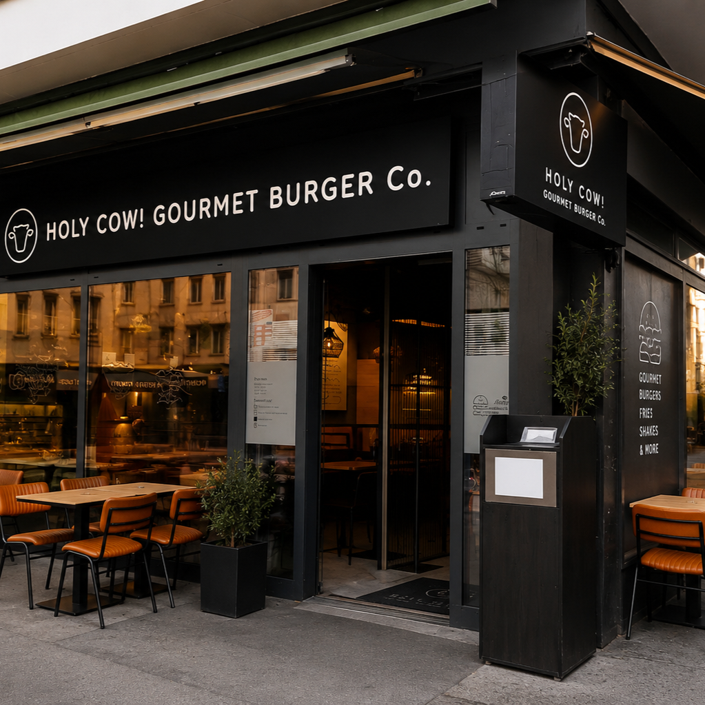 Holy Cow gourmet burger